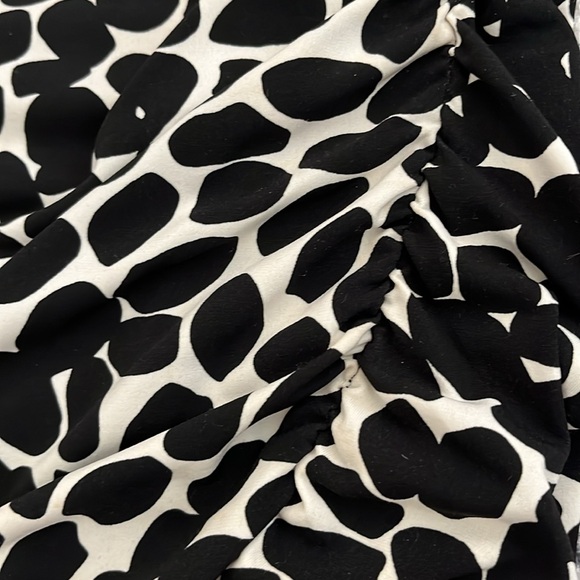 Cache stretch rouched midi dress with belt sz 6 - Picture 6 of 7